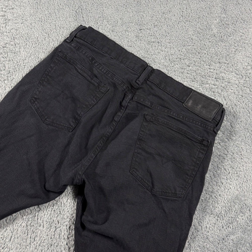 Polo Ralph Lauren Varick Slim Straight Jeans Mens 34x30 Black Denim Pants - Picture 4 of 8
